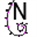 Number along curve icon